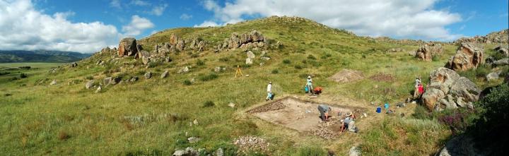 Excavation of the Dali Settlement in Southeastern Kazakhstan c. 2011 - Wide