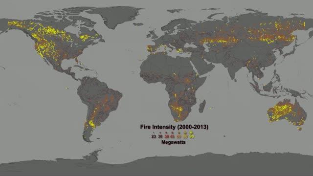 Mapping the Fire Intensity Global Record (2000 through 2013)