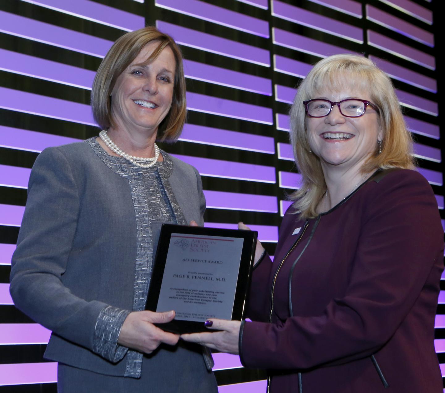 Dr. Page Pennell and Dr. Amy Brooks-Kayal, American Epilepsy Society 