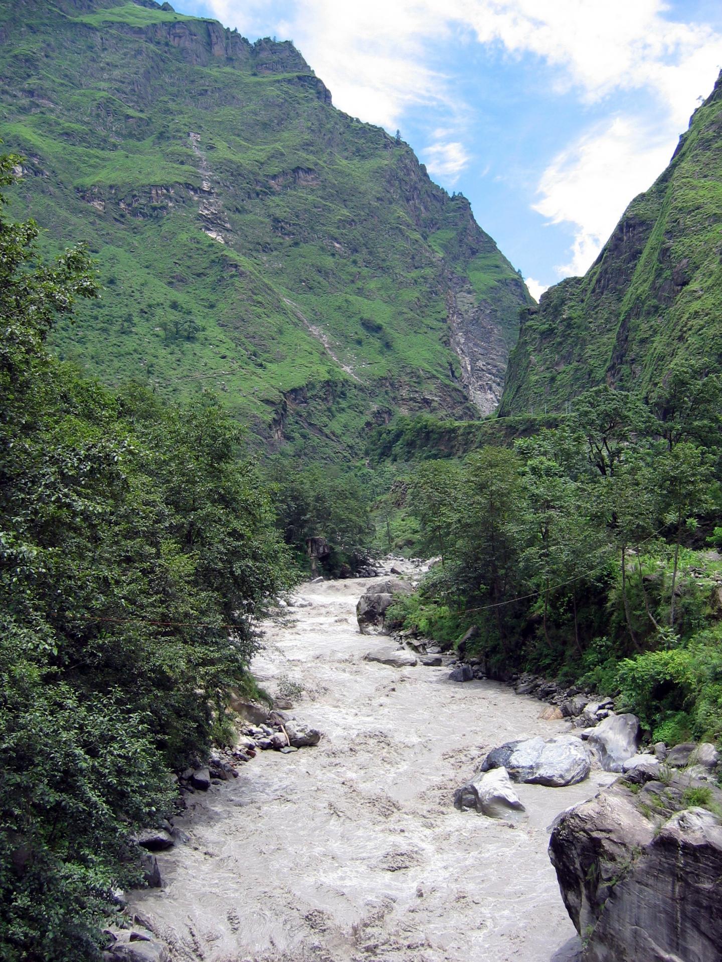 Narayani River in the Himalayas, a Tributary to the Ganges River