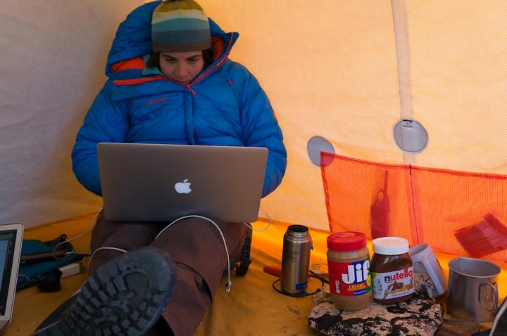 Glaciologist in the Field