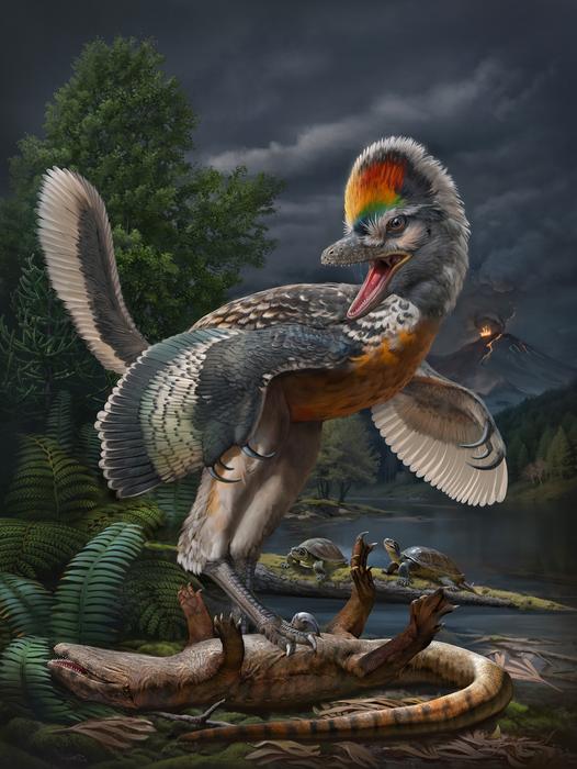 Life reconstruction of the 150-million-year-old avialan theropod Fujianvenator prodigiosus