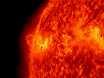 NASA's Solar Dynamics Observatory Captured  the X1.2 Class Solar Flare