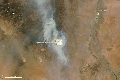 Pyrocumulus Cloud Billows From N.M. Fire