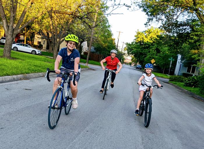 Family bike ride