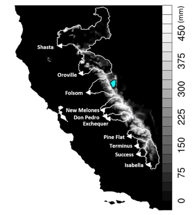 Map of 10 Reservoirs