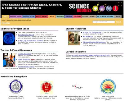 Science Buddies Home Page