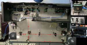 Michelson interferometer optical setup