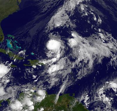 GOES-13 Satellite Image of Hurricane Otto