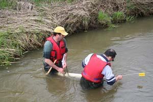 Checking Sediment Collection Traps