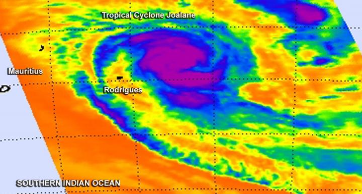 NASA's Infrared Image of Tropical Cyclone Joalane