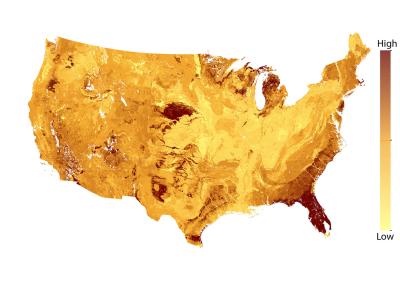 Vulnerabilities of Soil Microbial Biomass in the US