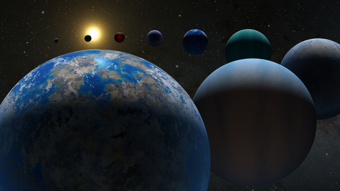 Exoplanet Types - Illustration