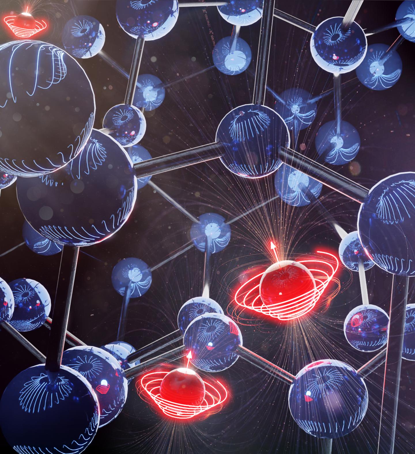 Nitrogen vacancy centers can be spin-polarized and made to fluoresce