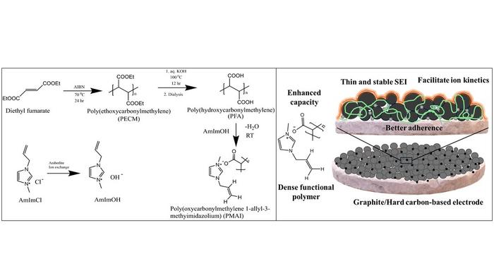 Development of highly functionalized polymer-based electrode binders in lithium and sodium-ion batteries