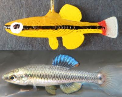 Male Replicas Mimic Live Fish
