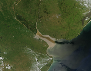 Rio de la Plata satellite image