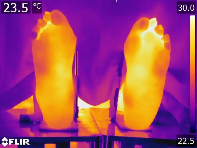 Thermal Image of Feet