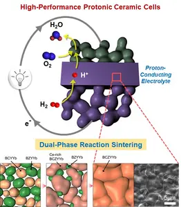 Principle of Sintering Proton Ceramic Electrolytes Produced by Low-Temperature Synthesis