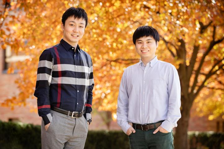 Illinois researchers professor Lei Zhao and study co-author Zhonghua Zheng.