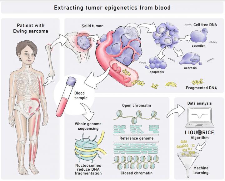 Extracting tumor epigenetics from blood