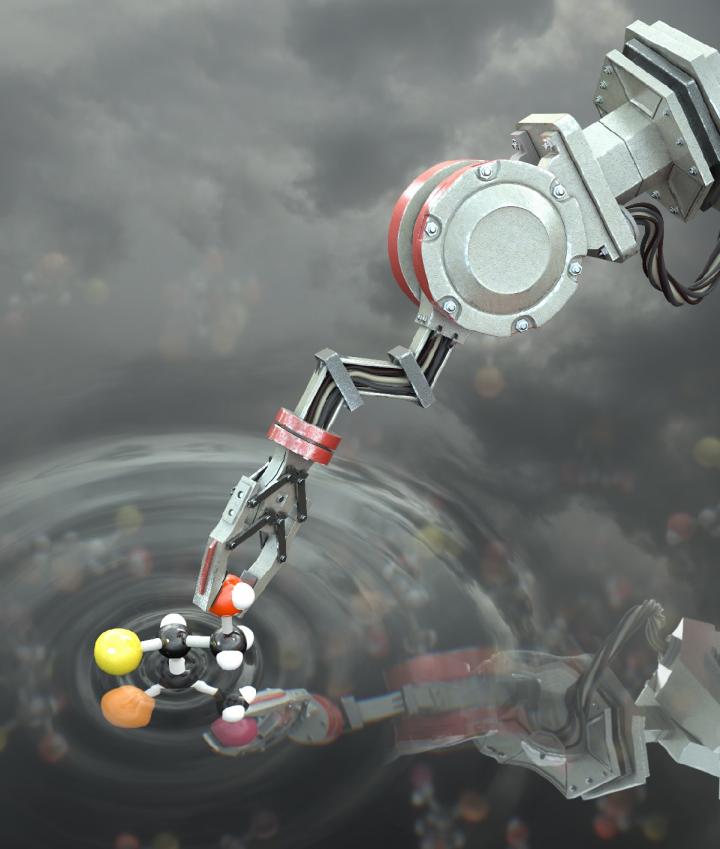 Molecular Robot Manipulating a Molecule