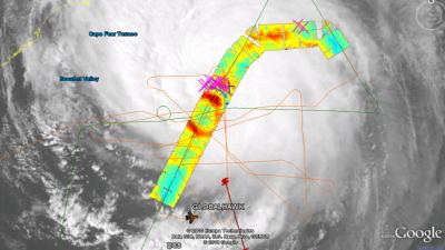 Hurricane Earl's Eye, as Measured by NASA's HAMSR Instrument
