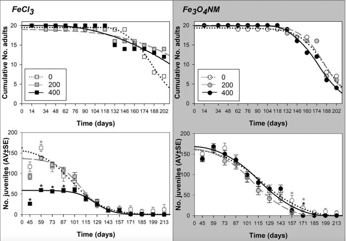 On the lifespan of Enchytraeus crypticus - impact of iron (nanomaterial and salt) on aging