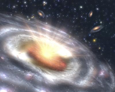 Artist's Concept of a Quasar
