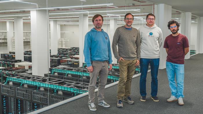 BSC researchers Markus Donat, Étienne Tourigny, Vladimir Lapin and Roberto Bilbao.