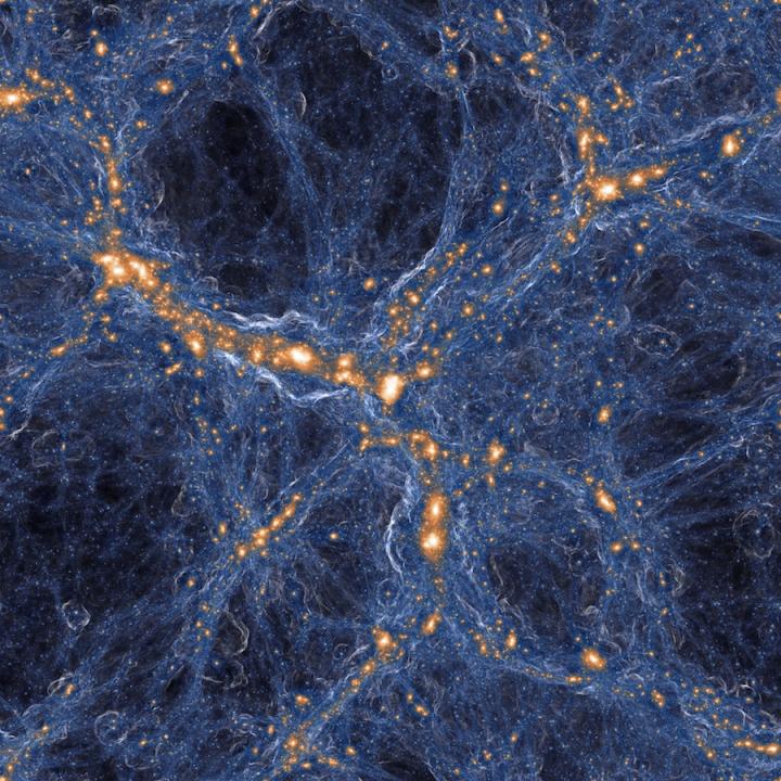 Simulation of Region of Universe