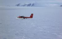 Twin Otter Aircraft on Snow Covered Ground