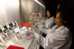 NAU biochemist Archana Varadaraj in her lab