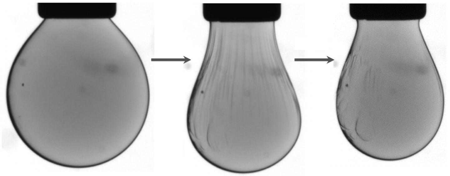 Droplet Surface Shows 2D State