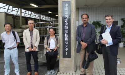 University of Guam Entomologist with Colleagues  in Japan