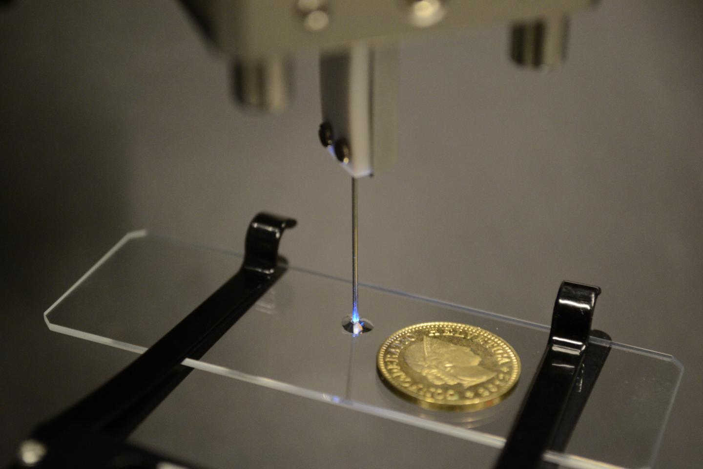 Optical 3-D Printing through Fiber