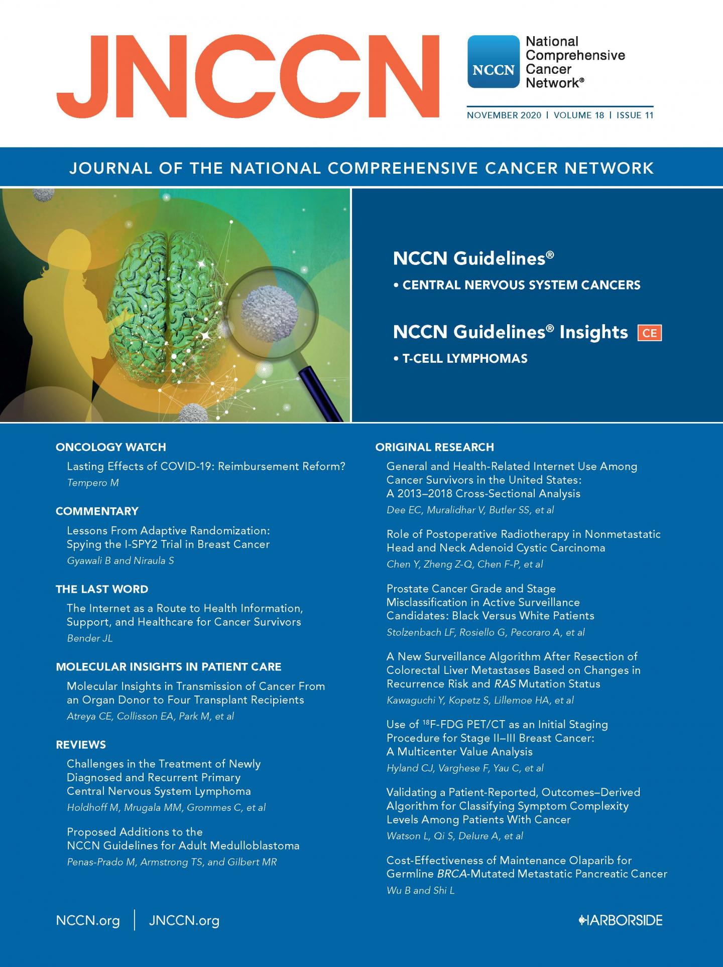 JNCCN November 2020 Cover