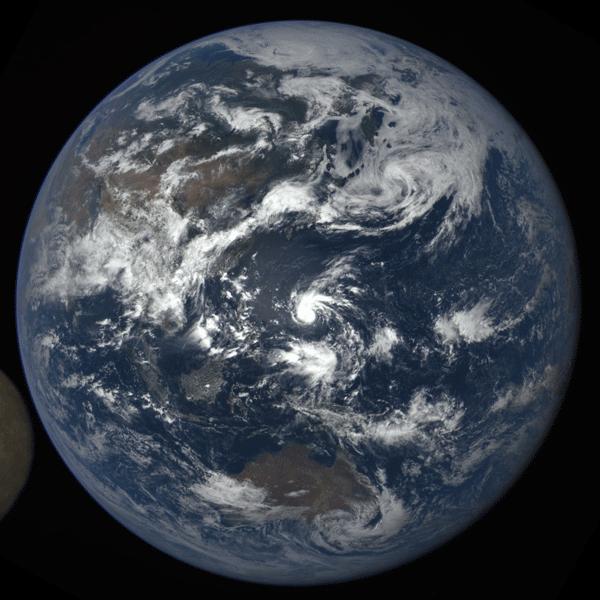 NASA Camera Shows Moon Crossing Face of Earth for 2nd Time in a Year
