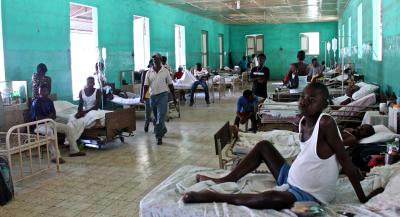 Patients in Hospital in Port Au Prince, Haiti