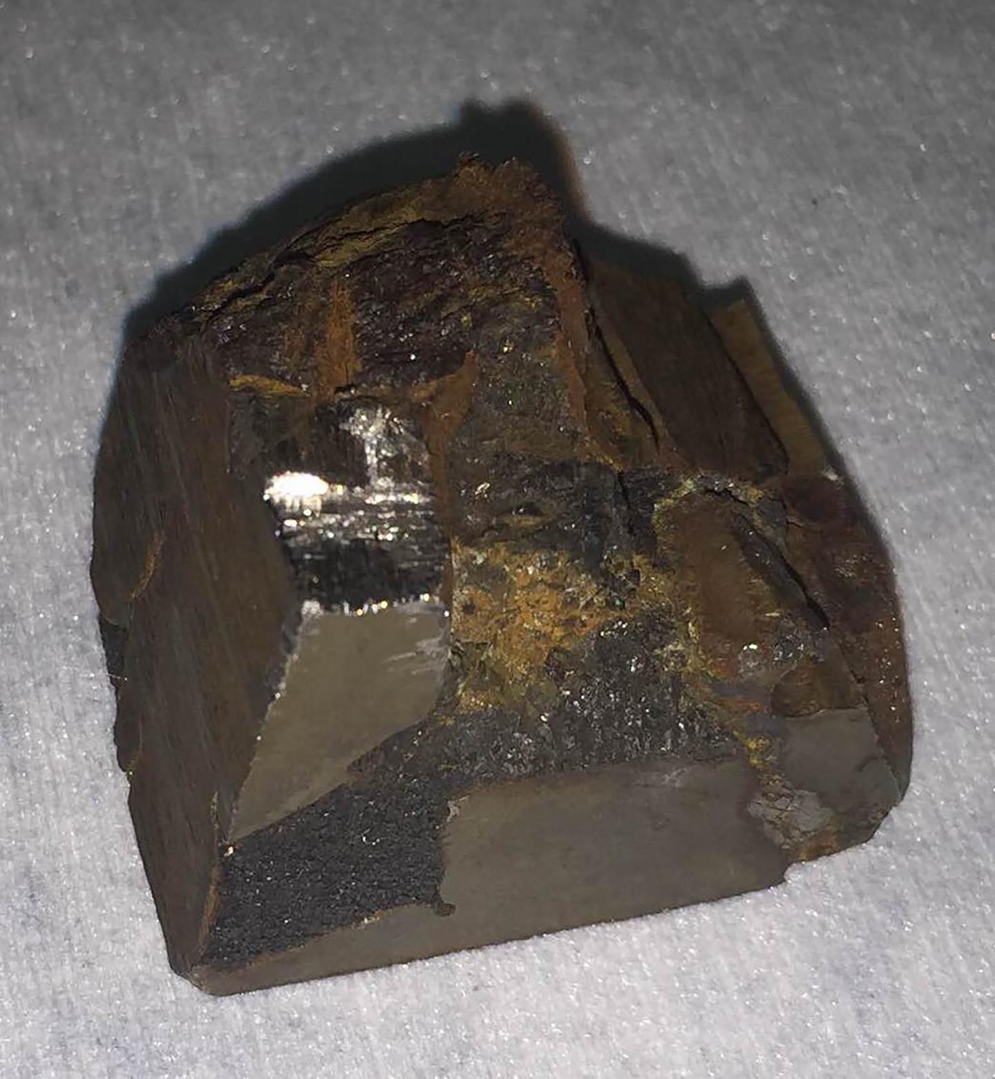 Superconductive grains were found in this piece of the Mundrabilla meteorite.