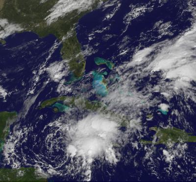 GOES-13 Satellite View of System 99L