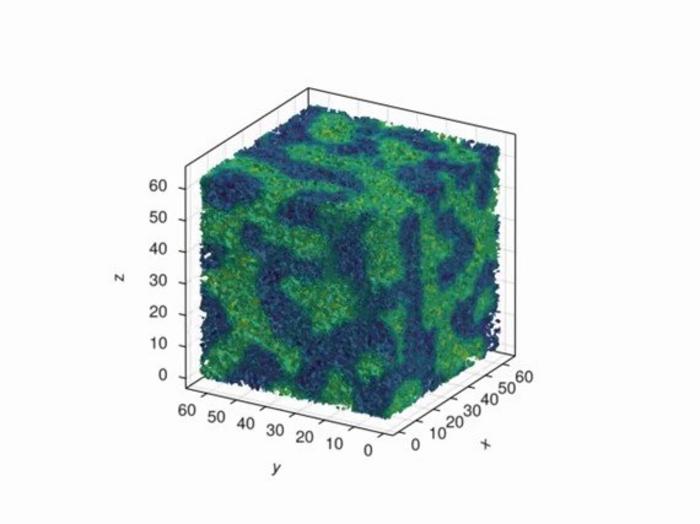 Simulating a Critical Point in Quark Gluon Fluid