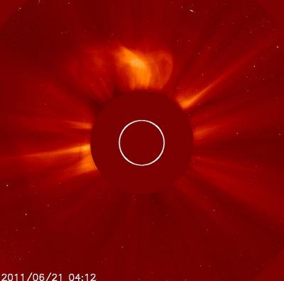 NASA Sees Sun's Solstice Flare and CME