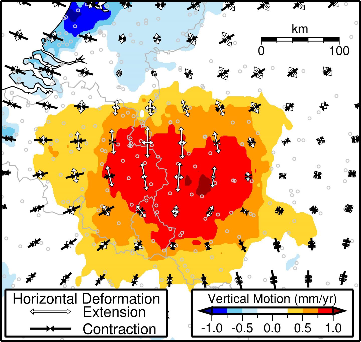 GPS Observations of Ground Movement under the Eifel Area