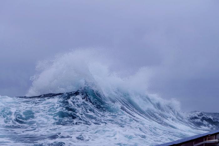 A wave with sea spray