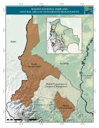 Map of Madidi National Park in Bolivia