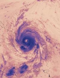 Thermal Image of Hurricane Maria