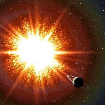 Artist's Conception of Type Ia Supernova Explosion