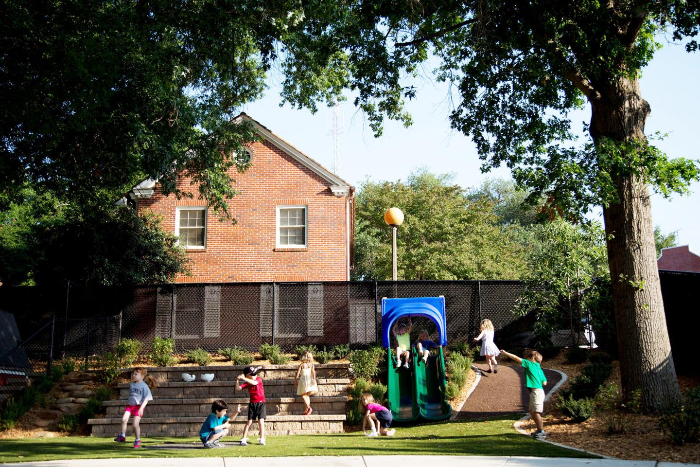 Children exercising