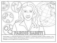 Pardis Sabeti: Women in STEM Coloring Book